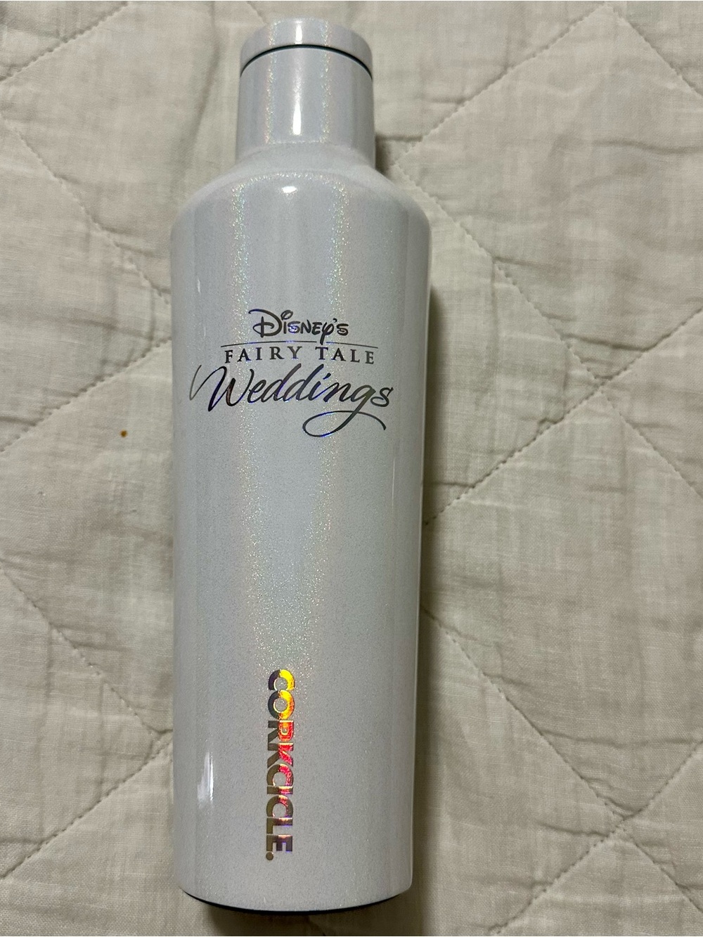 Disney Fairy Tale Weddings Shimmering Pearl Corkcicle Water Bottle